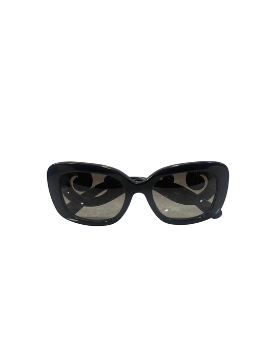 Early/Late 2010's Prada Broque Rectangle Sunglasses