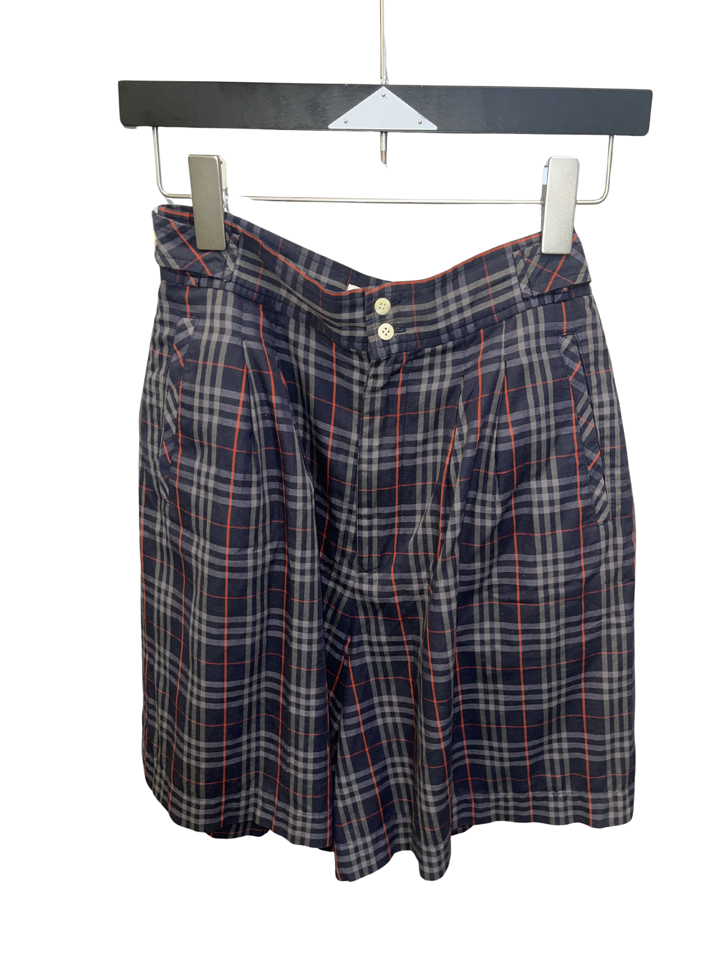 Vintage 2000's Burberry Nova Checker Navy Skirt