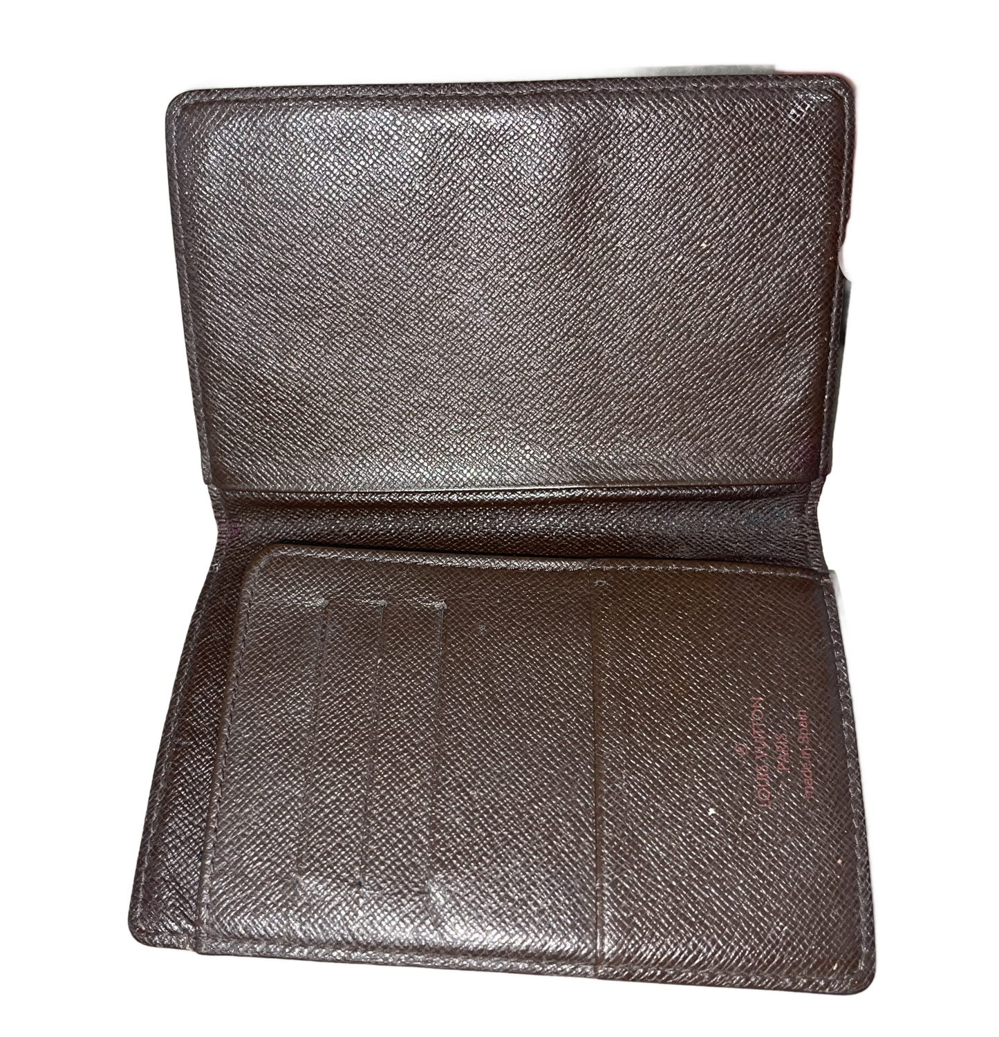 LV Damier Brown Leather Card/Passport Holder