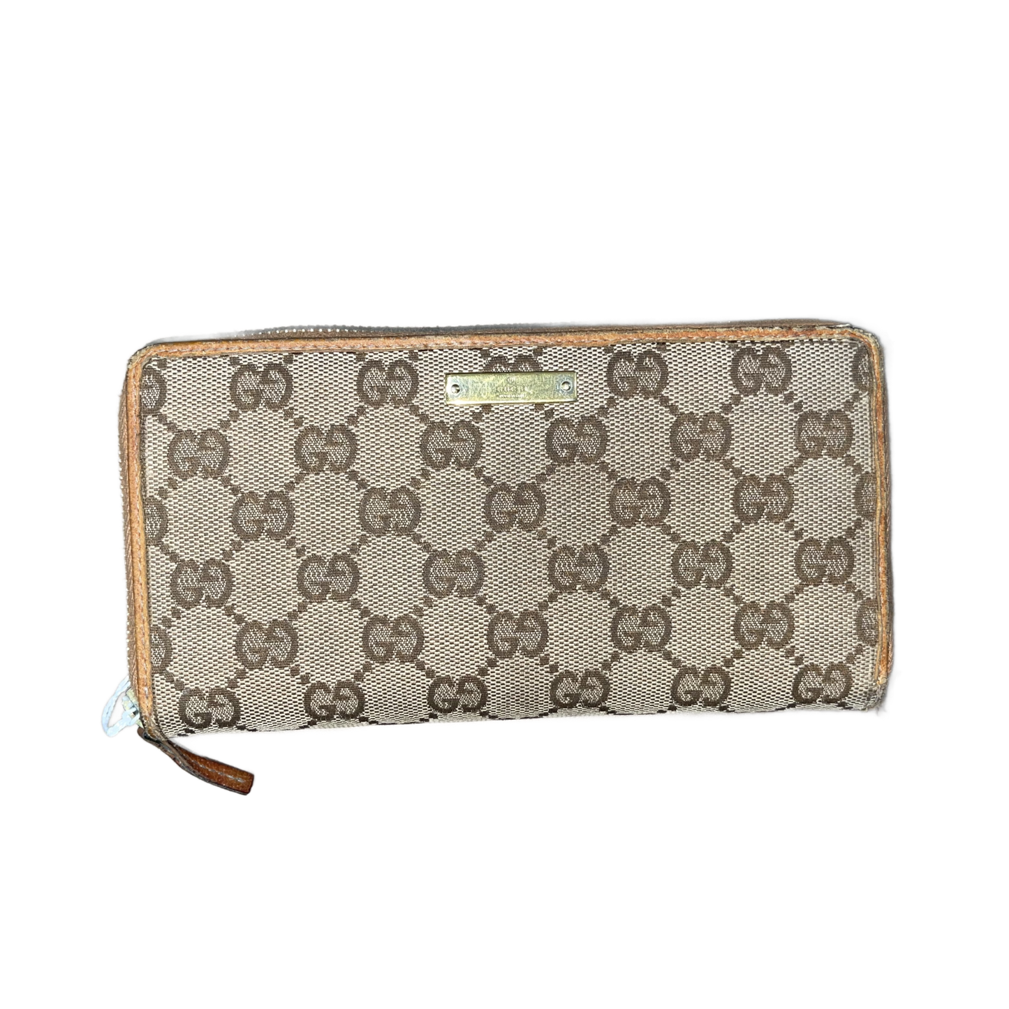 Gucci Monogram Canvas Wrap Around Wallet